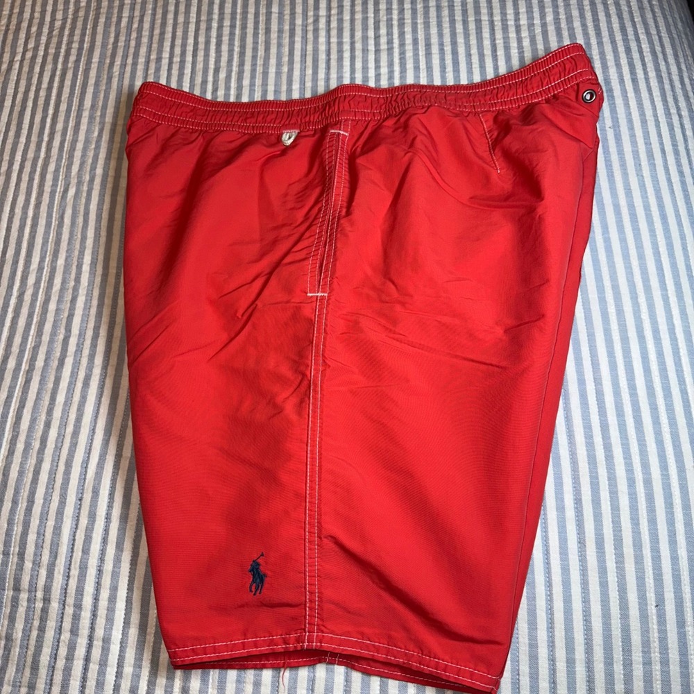 Polo‎ Ralph Lauren Swim Trunks Red Pony Logo Men XL